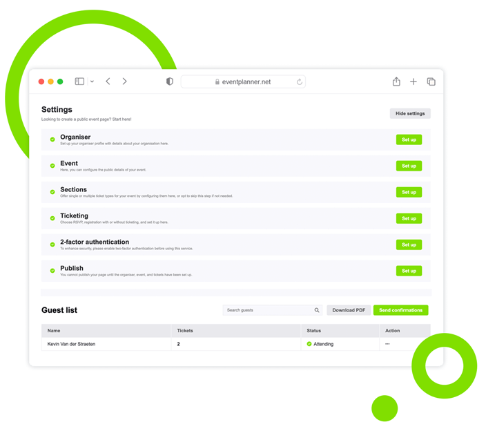 Panel de control interactivo de venta de entradas para eventos que muestra la interfaz de gestión de entradas.