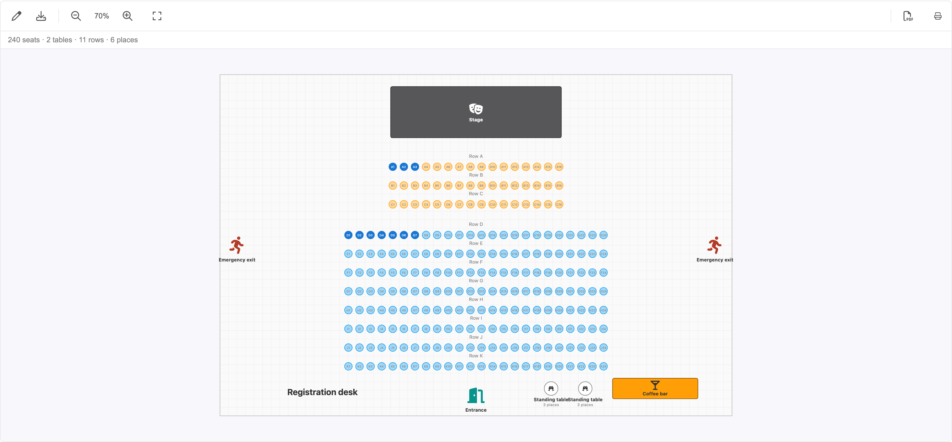 Quién se sienta dónde, cuando las entradas ya se están vendiendo