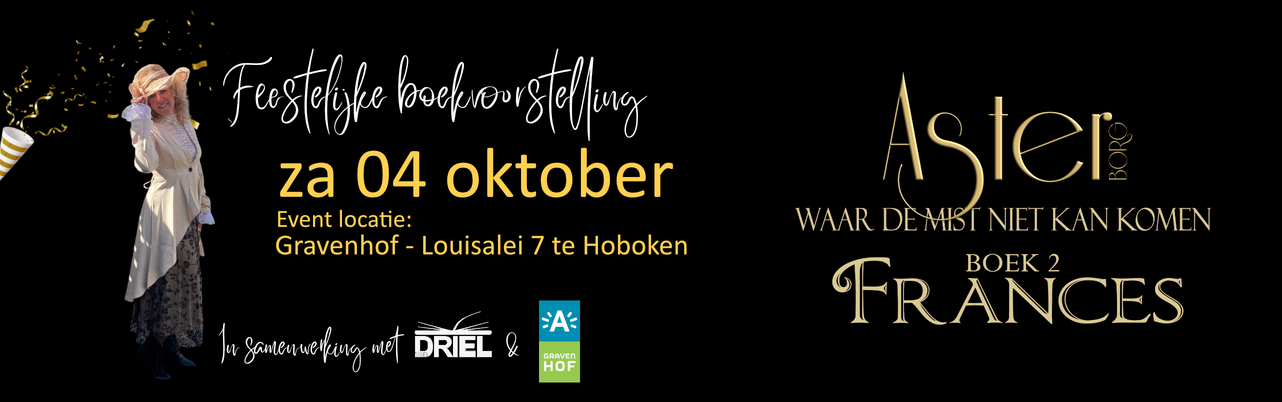 imagen de portada para evento Boekvoorstelling 'Waar de mist niet kan komen - deel 2: Frances